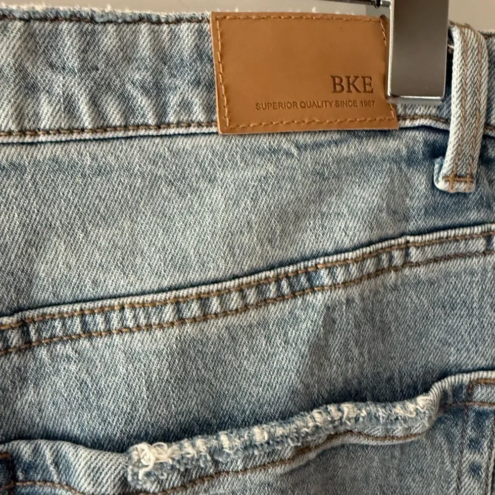 BKE Light Blue Denim Shorts